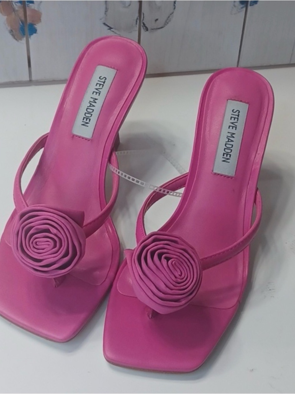 Steve Madden Jannie women's sz 7.5 heeled sandals $100 NEW